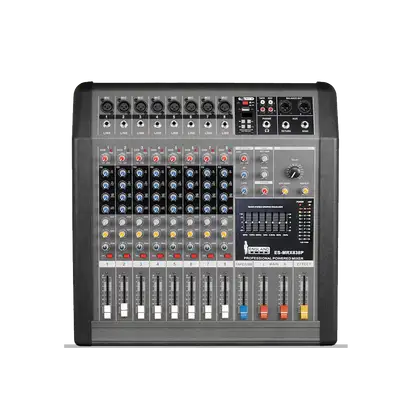 CONSOLA AMPLIFICADA, 8 CANALES, 8 MONO, 2x380W 4 OHM, USB