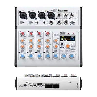 CONSOLA ANALOGA, 7 CANALES, 5 MONO/1 ESTEREO, INTERFAZ USB, BT, MP3
