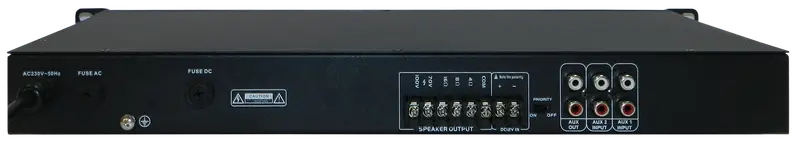 POTENCIA AMPLIFICADA PA, CLASE D, CANAL MONOFONICO, 120W X 2, 70V-100V - Imagen 1