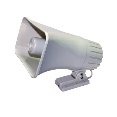 SIRENA RECTANGULAR, 30 WATTS, 2 TONOS, 12V DC
