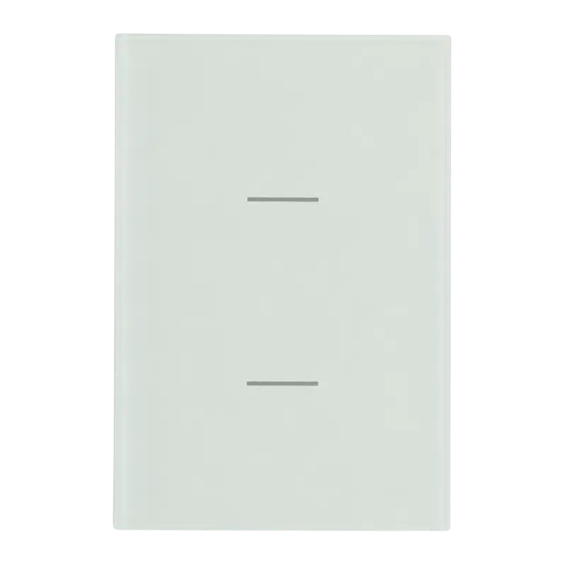 ZIGBEE SMART SWITCH 2 SERV. GLOSS WHITE DISEÑO LINEAR - Imagen 1