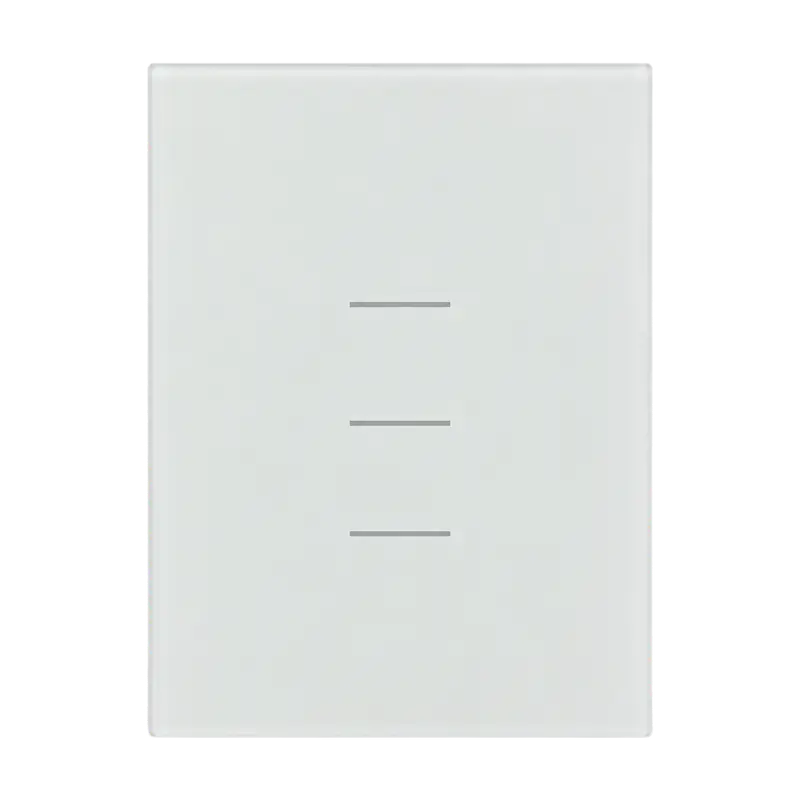 ZIGBEE SMART SWITCH 3 SERV. GLOSS WHITE DISEÑO LINEAR - Imagen 1