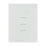 ZIGBEE SMART SWITCH 3 SERV. GLOSS WHITE DISEÑO LINEAR - Miniatura 1