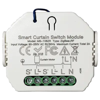 ZIGBEE MICRO MÓDULO CONTROL DE CORTINA INTELIGENTE