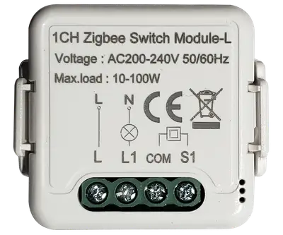 ZIGBEE MICRO MÓDULO SMART SWITCH 1 SERVICIO SIN NEUTRO