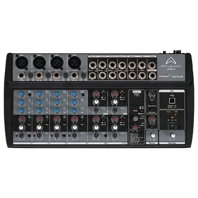 CONSOLA ANALOGA, 12 CANALES, 4 MONO/4 ESTEREO, INTERFAZ USB