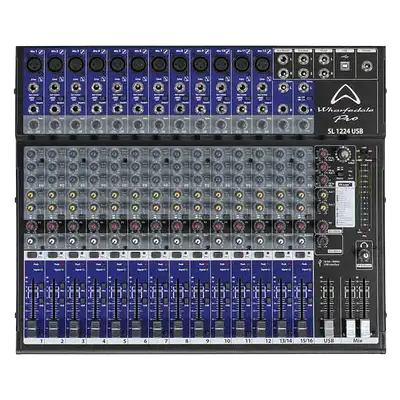 CONSOLA ANALOGA, 16 CANALES, 12 MONO/2 ESTEREO, INTERFAZ USB