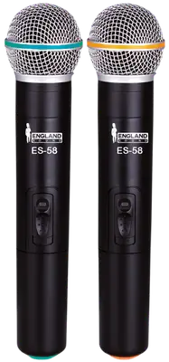 MICROFONO INALAMBRICO UHF, 2 CANALES, DE MANO, FRECUENCIA FIJA