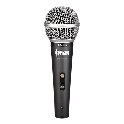 MICROFONO DE MANO METALICO, CON INTERRUPTOR, INCLUYE CABLE XLR A 6.3MM MONOFONICO