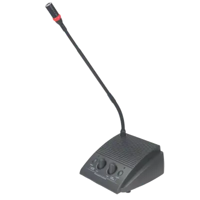SISTEMA DE MICROFONO DE INTERCOMUNICACION DE 2 VIAS CON BASE PARA VENTANILLAS