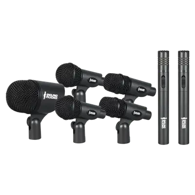 SET DE MICROFONOS PARA BATERIAS ACUSTICAS, 7 PIEZAS