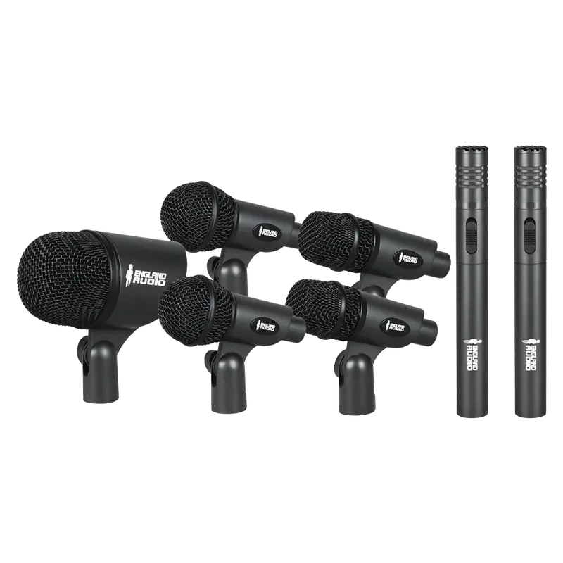 SET DE MICROFONOS PARA BATERIAS ACUSTICAS, 7 PIEZAS - Imagen 1