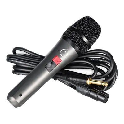 MICROFONO DE MANO METALICO, CON INTERRUPTOR, INCLUYE CABLE XLR A XLR