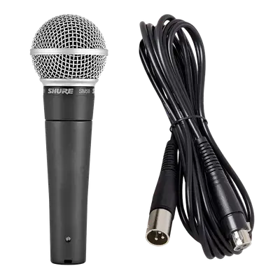 MICROFONO DE MANO METALICO, SIN INTERRUPTOR, INCLUYE SUJETADOR