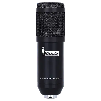 MICROFONO PARA AUDIO CON CONECTOR XLR Y STREAMING, INCLUYE INTERFAZ ES-V8 PLUS, TRIPODE DE MESA, ADAPTADOR 3.5MM A USB Y ACCESORIOS