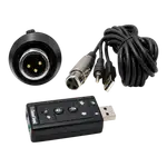 MICROFONO PARA AUDIO CON CONECTOR XLR Y STREAMING, INCLUYE TRIPODE DE MESA, ADAPTADOR 3.5MM A USB Y ACCESORIOS - Miniatura 3