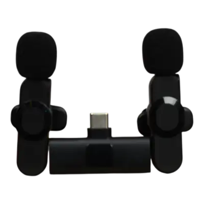 MICROFONO INALAMBRICO DOBLE PARA MOVIL TIPO C