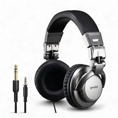 AUDIFONOS ESTEREO PROFESIONALES PARA DJ, CONECTOR 3.5MM CON ADAPTADOR 6.3MM, DRIVER DE 40MM