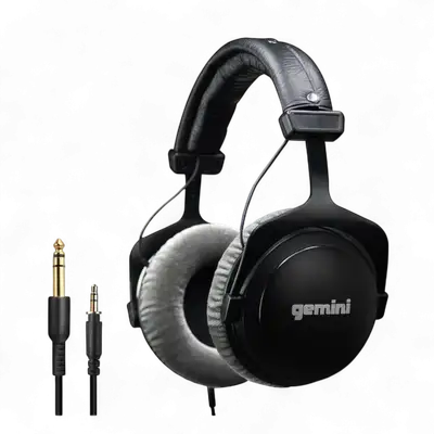 AUDIFONOS ESTEREO PROFESIONALES PARA DJ, DRIVER 53MM CONECTOR 3.5MM CON ADAPTADOR 6.3MM