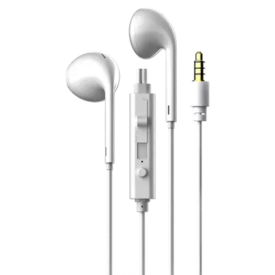 AUDIFONOS ESTEREO IN-EAR CON MICROFONO, CONTROL DE VOLUMEN, CONECTOR 3.5MM