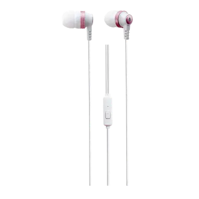 AUDIFONOS ESTEREO IN-EAR CON MICROFONO, CONECTOR 3.5MM