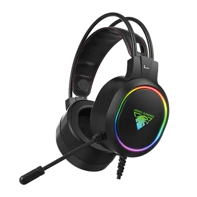 AUDIFONOS GAMING ESTEREO DE DIADEMA, CON MICROFONO, CONTROL DE VOLUMEN, CONECTOR USB, 7 COLORES RGB