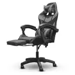 SILLA GAMING AJUSTABLE Y RECLINABLE CON COJIN VIBRADOR COLOR GRIS - Miniatura 7