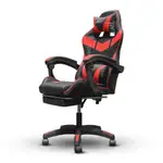 SILLA GAMING AJUSTABLE Y RECLINABLE CON COJIN VIBRADOR COLOR ROJO - Miniatura 4