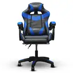 SILLA GAMING AJUSTABLE Y RECLINABLE CON COJIN VIBRADOR COLOR AZUL - Miniatura 2