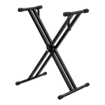 SOPORTE DE PISO PARA TECLADO DOBLE, ALTURA 32-96CM - Miniatura 2