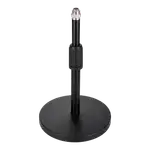 SOPORTE DE MESA BASE REDONDA NEGRO PARA MICROFONO, ALTURA 26-40CM - Miniatura 2