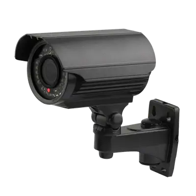 CAMARA TUBO IP, 1.3MP, 720P HD, LENTE VARIFOCAL, IP66, METALICO, NEGRO