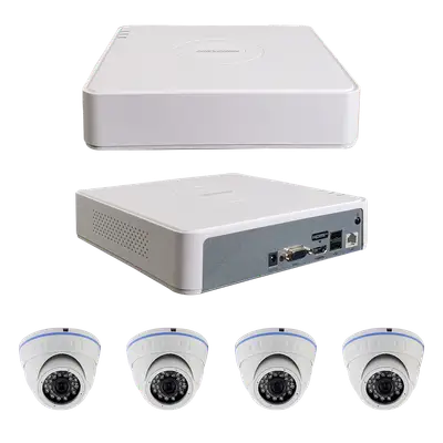 DS-7108NI-Q1 X1 +EEL-CAM130DBIP X4