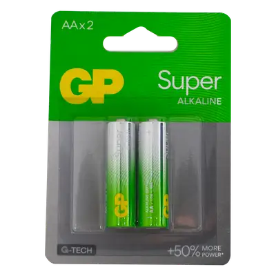 AA, 1.5V, SUPER ALCALINA, BLISTER X 2PCS