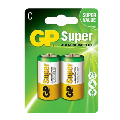 C, 1.5V, SUPER ALCALINA, BLISTER X 2PCS
