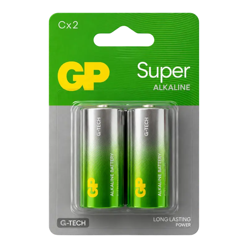 C, 1.5V, SUPER ALCALINA, BLISTER X 2PCS - Imagen 1