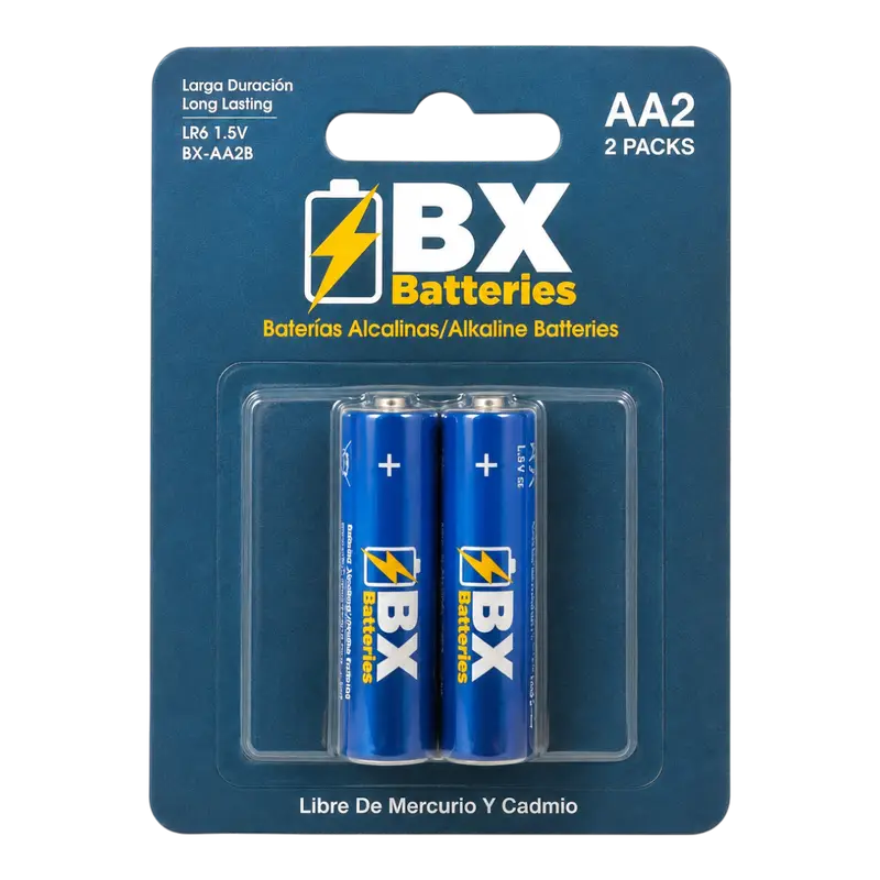 AA, 1.5V, ALKALINA 2 UNIDADES BLISTER - Imagen 1