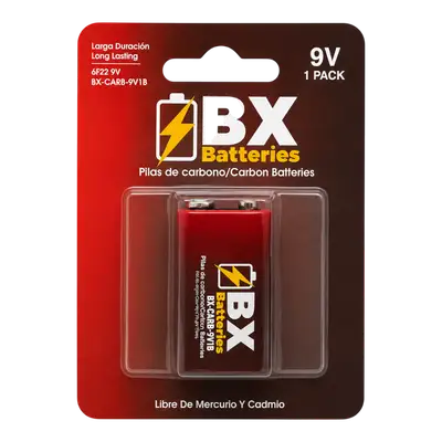 9V, CARBON 1 UNIDAD BLISTER