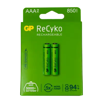 AAA, RECYKO 850MAH NIMH BLISTER X 2PCS