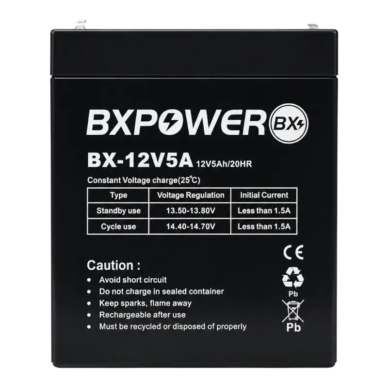 BATERIA SECA RECARGABLE 12V-5AH, ACIDO-PLOMO - Imagen 1