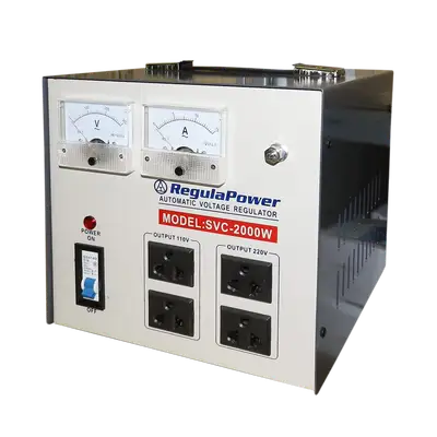 REGULADOR DE VOLTAJE, 2000 WATTS, 4 TOMAS POLARIZADAS, 110/220V - AC