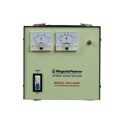 REGULADOR DE VOLTAJE, 8000 WATTS, BORNERAS POLARIZADAS, 110/220V
