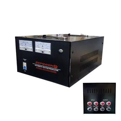 REGULADOR DE VOLTAJE, 8000 WATTS, BORNERAS POLARIZADAS, 110V