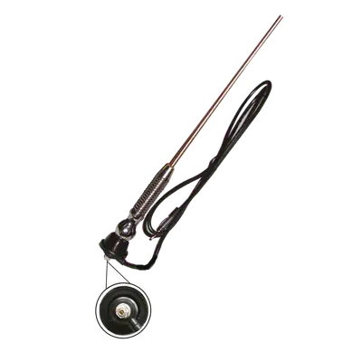 ANTENA PARA CARRO, PUNTA CON RESORTE, TAMAÑO 110 CM, 3 TRAMOS