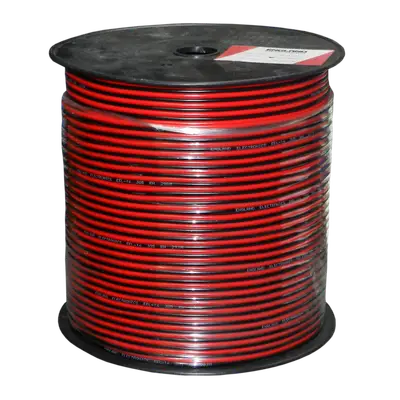 CABLE ROJO NEGRO PARA PARLANTE, CALIBRE 14, 305 MTS, CCAG