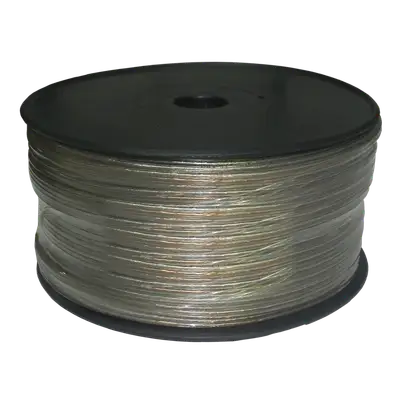 CABLE TRANSPARENTE PARA PARLANTE, CALIBRE 18, 305 MTS, CCA