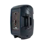 CAJA AMPLIFICADA CON BATERIA 8 PULG., 35.000W PMOP, REPRODUCTOR ANALOGICO DIGITAL , ENTRADA MIC 1/4, 3.5MM , EFECTO ECO, BASS & TREBLE, CASCARA NEGRA TRANSPARENTE CON LUZ RGB, INCLUYE UN MICROFONO - Miniatura 6