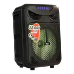 CAJA AMPL. CON BATERIA 2X6 PULG., 55.000W PMOP, REPRODUCTOR ANALOGICO DIGITAL, ENTRAJA JACK 1/4, 3.5MM, BASS & TREBLE, LUZ LED RGB, INCLUYE UN MICROFONO - Miniatura 3