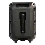 CAJA AMPL. CON BATERIA 2X6 PULG., 55.000W PMOP, REPRODUCTOR ANALOGICO DIGITAL, ENTRAJA JACK 1/4, 3.5MM, BASS & TREBLE, LUZ LED RGB, INCLUYE UN MICROFONO - Miniatura 4