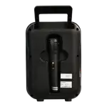 CAJA AMPLIFICADA CON BATERIA 6.5 PULG., 20.000W PMOP, REPRODUCTOR ANALOGICO DIGITAL, ENTRADA MIC 1/4, 3.5MM , EFECTO ECO, LUZ LED RGB, INCLUYE UN MICROFONO - Miniatura 2